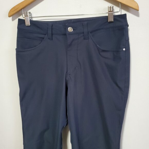 LULULEMON ABC Pant Classic Straight Leg Warpstreme Stretch Navy Men's 28 x 29" - Picture 5 of 15
